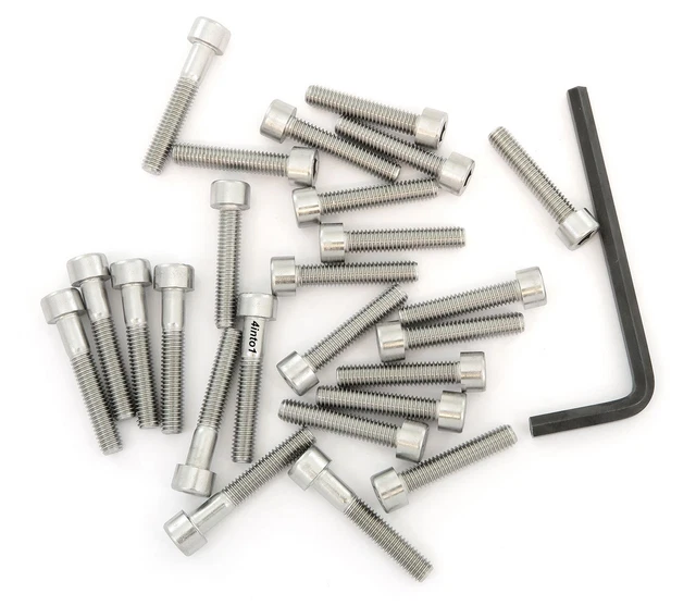 43-Piece Stainless Steel Allen Bolt Kit For Kawasaki Z1000 Z900 1976-1981 Engine Covers