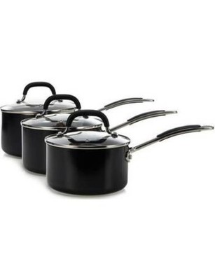 Salter BW06539AR Set di 3 pentole in rame e ceramica 