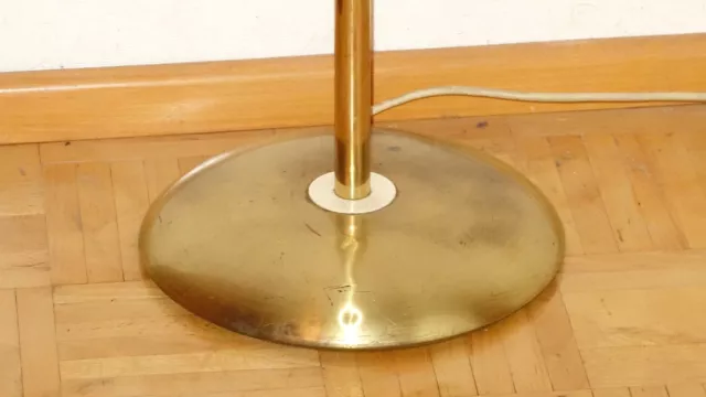 Wunderschöne Alte Messing-Metallschirm Stehlampe Höhe 1,75 m 3