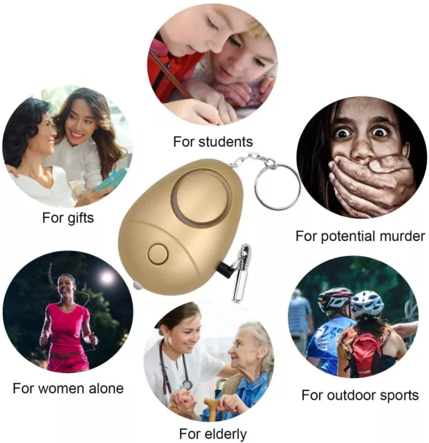 Police Approved Loud Alarm Personal Panic Rape Attack Safety Security Alarm