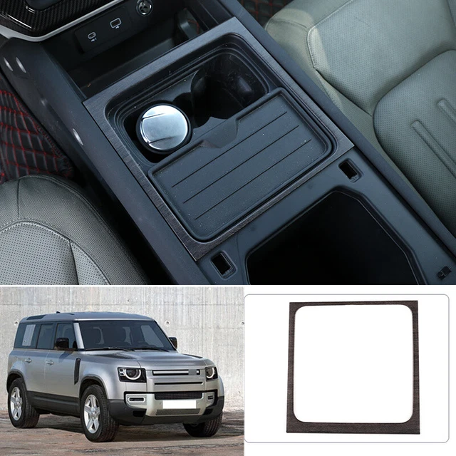 For Defender 2020-2023 90 110 Oak Grain Center Console Water Cup Holder Panel 1X
