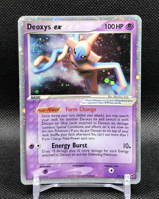 Pokemon Card - Deoxys ex (Normal Forme) - Deoxys 97/107 Holo Ultra Rare SWIRL