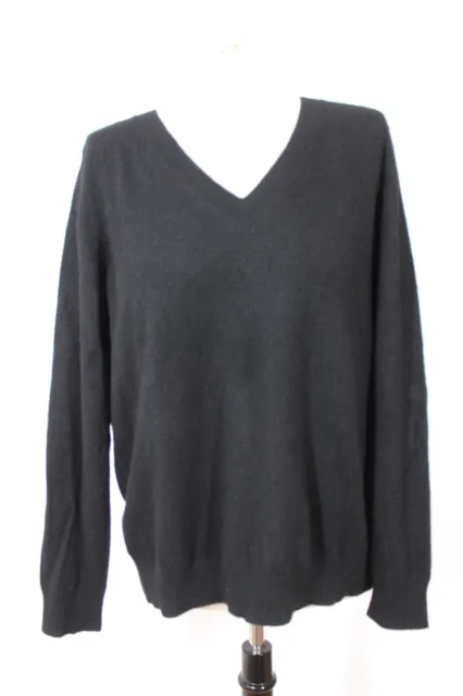 Vince L Black Weekend V-Neck Cashmere Sweater