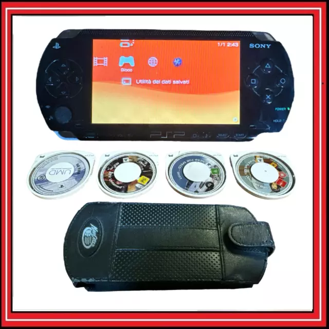 Console Portatile Sony PSP 1004 Originale Usata + 4 Giochi LEGGERE DESCRIZIONE