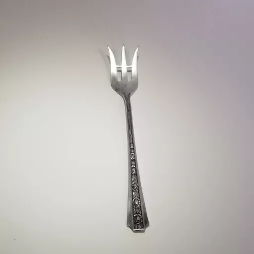 Antique FRANK M WHITING Talisman Rose Sterling Silver Pickle/Lemon Fork .6oz