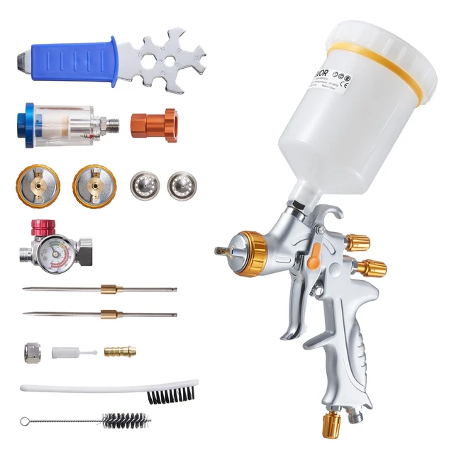 Pistolet à Crépir Pneumatique Oxeo 4,5L + 3 Buses - Neuf