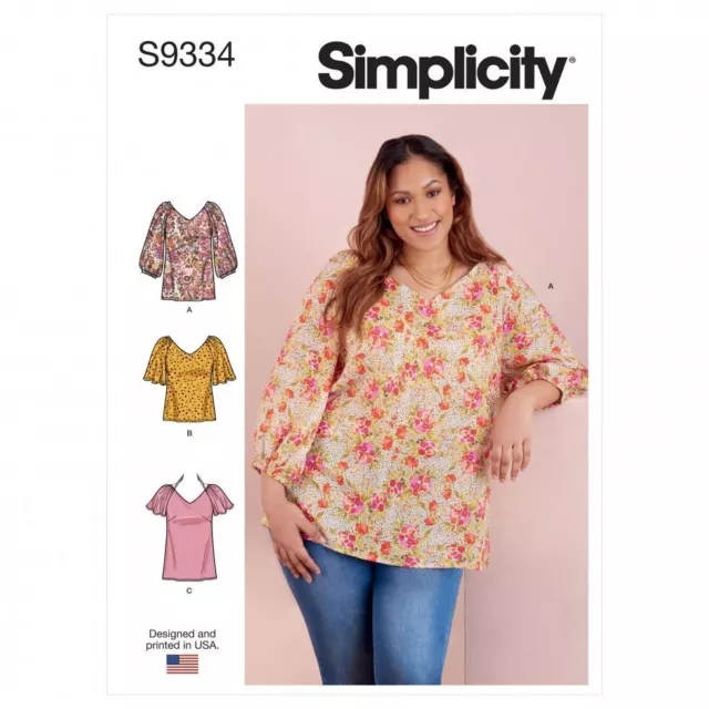 Simplicity Sewing Pattern 9334 BB (20W-22W-24W-26W-28W)