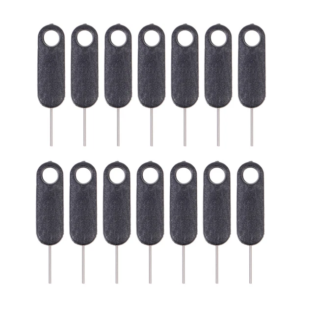 100 Pièces D'outil D'extraction De Carte SIM Pour Téléphone Portable, En Acier Inoxydable Argenté