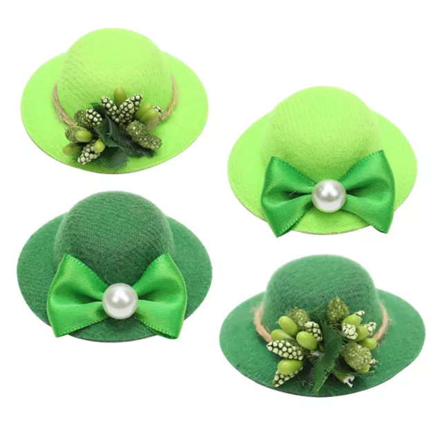 4 Pcs Vacuum Wine Stopper Green Hat Irish Bottle Cap Decorate