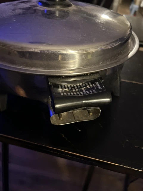 Vtg Saladmaster Electric Skillet Fryer No 7817 Stainless Steel Cookware MCM Vtg Saladmaster Electric Skillet Fryer No 7817 Stainless Steel Cookware MCM