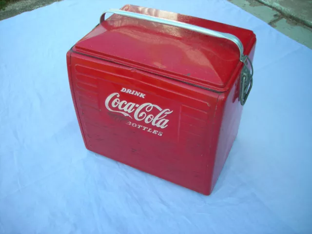 Vintage Coca-Cola Cooler , Ice Chest , Red