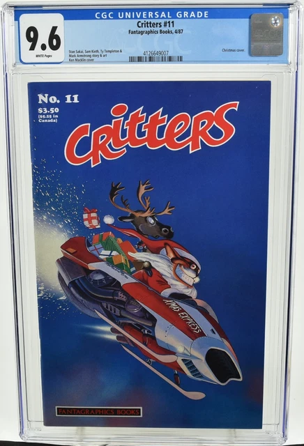 Critters #11 CGC 9.6 (1987) Ken Macklin Christmas Cover Fantagraphics Books