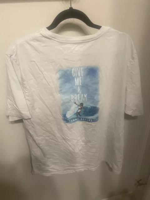 Tommy Bahama White Surf Tshirt, XL