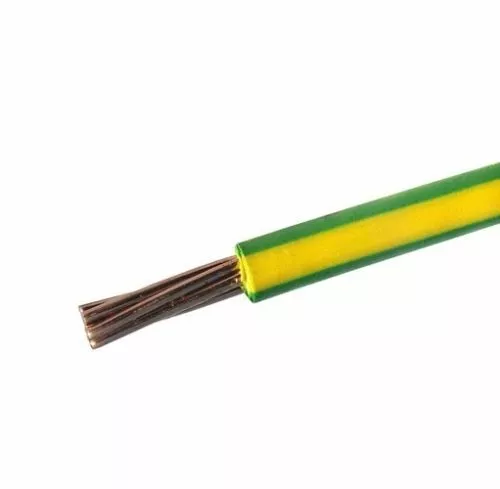 Earth Green Yellow 10mm Single Core 6491X Cable Wire Wiring Bonding Earthing