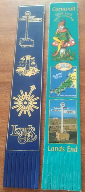 Land's End 🔚 🔚 Cornwall Vintage Leather Bookmark Bundle GVC! D57