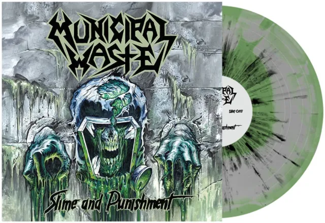 Municipal Waste Slime and Punishment - Gray & Mint Swirl W/ Black Splatt (Vinyl)