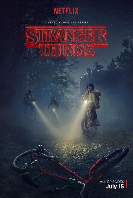 Poster Stranger Things – 54 X 80 Cm – Neuf – Déco Murale Série TV – Fabriqué En France