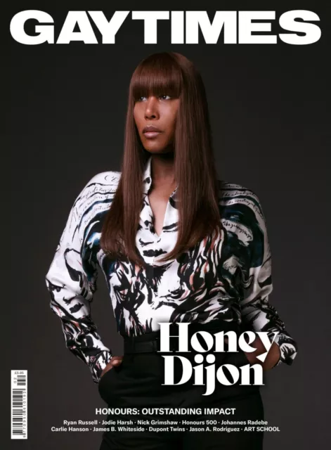 Gay Times Magazine December 2019 - # 502 Honey Dijon - Ryan Russell -Jodie Harsh