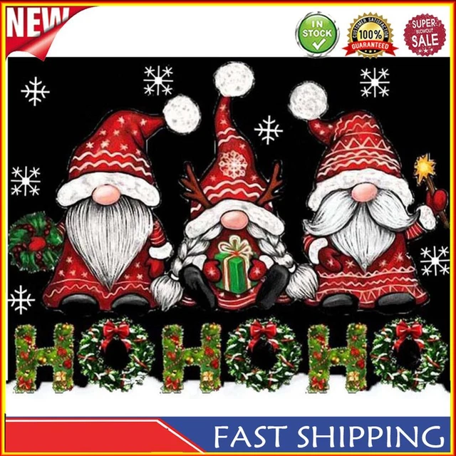 5D DIY Full Round Drill Diamond Painting Kit Christmas Dwarf Drawing Ornament