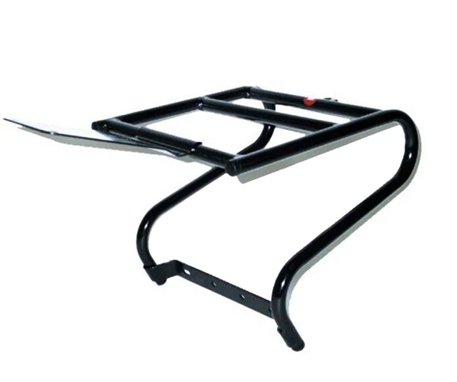 Portapacchi Anteriore Pieghevole Per Vespa PX 80/125/200/T5 - Nero, Metallico E Spaziabile - Foto 10