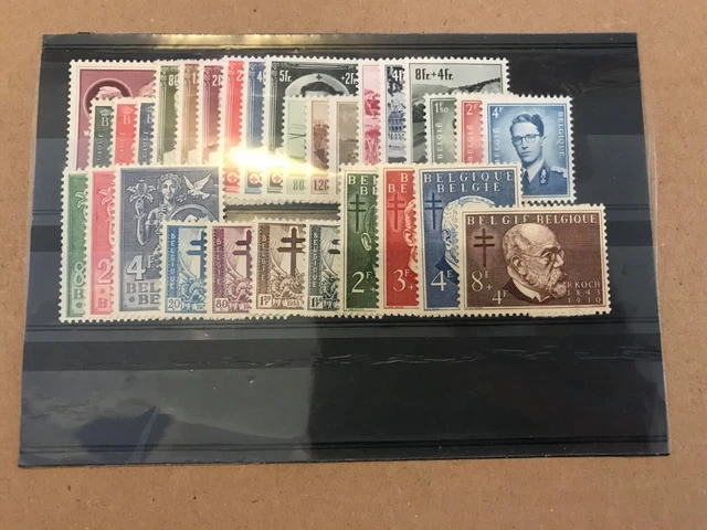belgique 1953 année complète neuf avec charnière