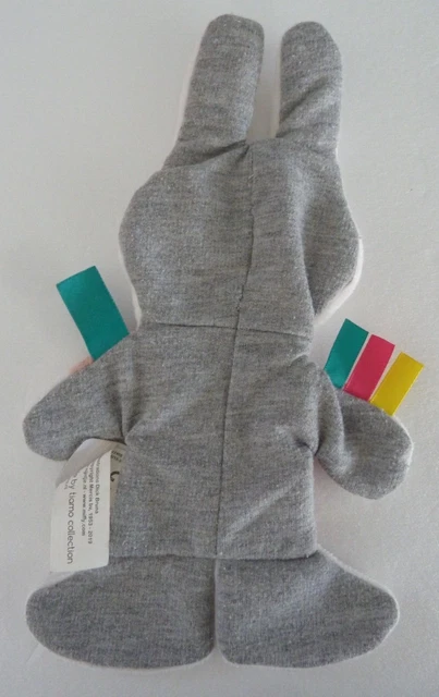 EB. DOUDOU PLAT LAPIN MIFFY NIJNTJE AMIE DE KITTY rose blanc gris kangourou TBE 2