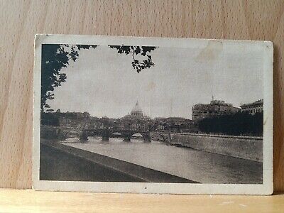 Divided back post card, Rome, Italy, Cupola S Pietro & Castel S Angelo