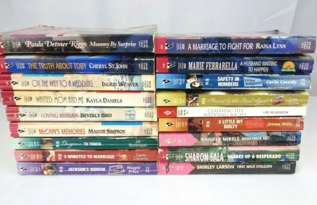 Lot of 18 Silhouette Romance Love Intimate Suspense Temptation Paperback Books