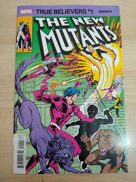 New Mutants #16 Reprint Marvel Comics True Believers #1 Empath 2020 Unread