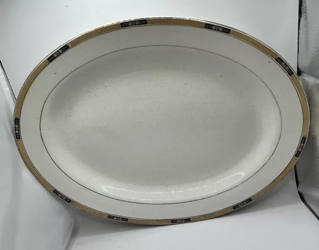 KNOWLES TAYLOR KNOWLES Vtg Antique KT&K |  S—V | China 18K Gold Trim Platter 2