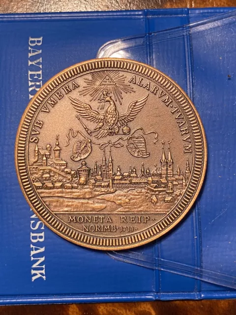 Städte Medaille 1982 Bronze Nürnberg - 100 Jahre Verein für Münzkunde