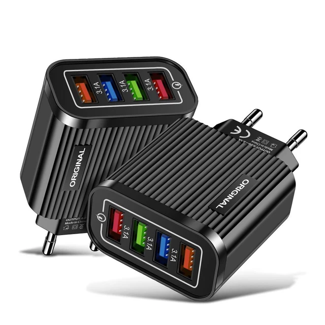 de téléphone portable Charge rapide USA / UE Port CHARGEUR USB Fiche Adaptateur