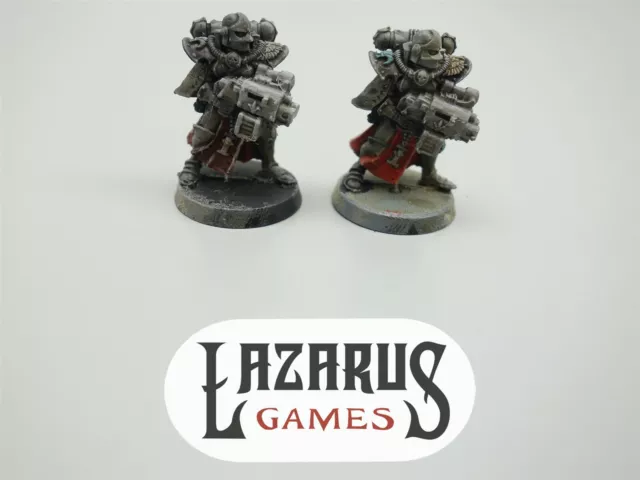Warhammer 40k Adepta Sororitas: 2 Sisters of Battle w/ Storm Bolters (oop metal)