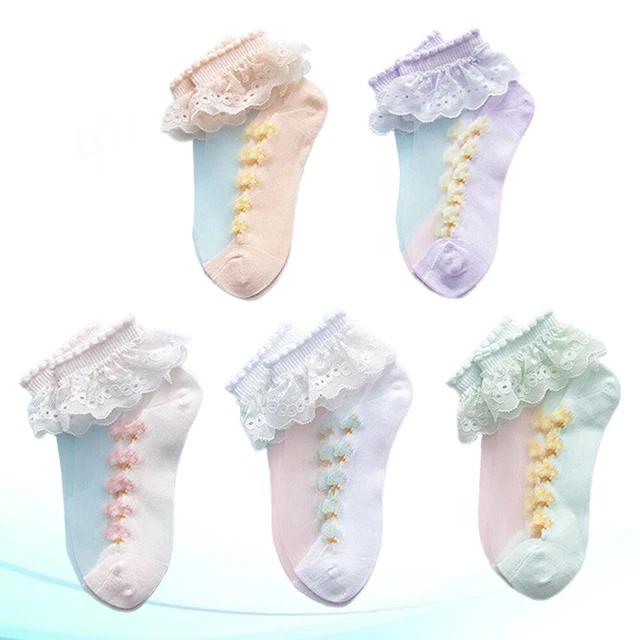 5 paia calzini Ripple calzini principessa scarpe estive calzini