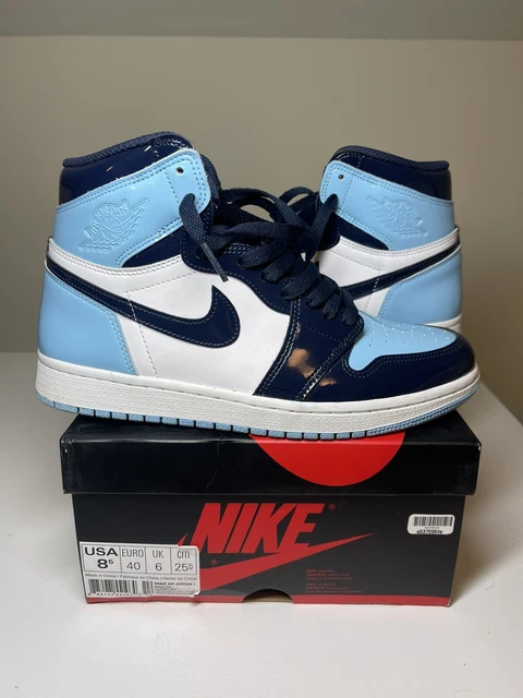 Size 8.5 - Jordan 1 Retro High OG Blue Chill, UNC 2019 Mens 7 Size 8.5 - Jordan 1 Retro High OG Blue Chill, UNC 2019 Mens 7