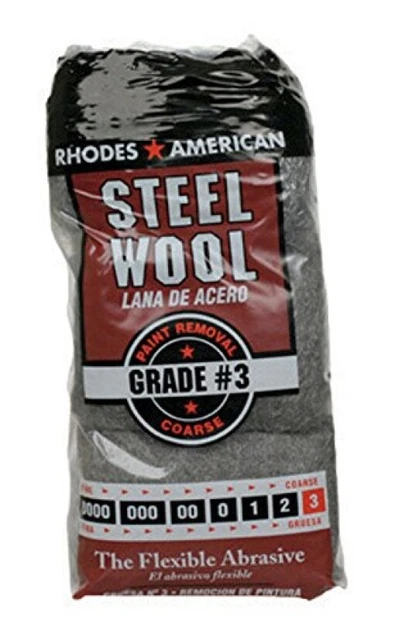 Homax 1361120 Number 3 Coarse Steel Wool - Pack of 12