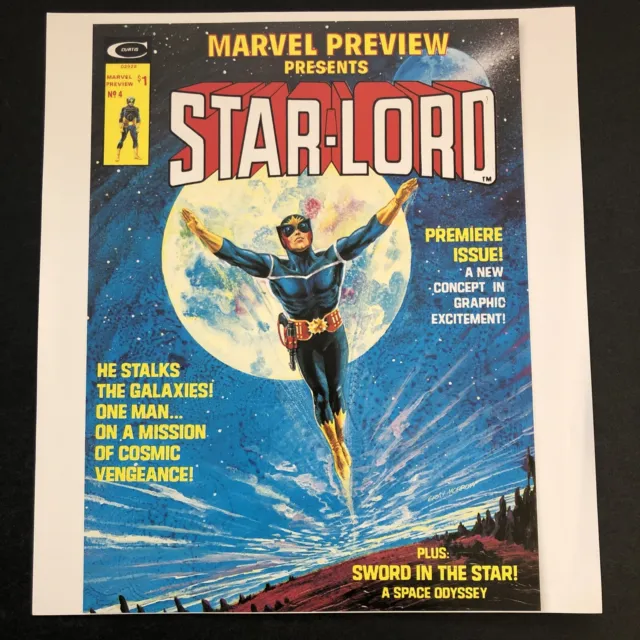 Marvel Preview Presents Star-Lord 4 COVER Marvel Comic Book Poster 9.5x10.5