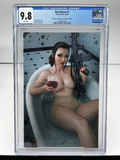 Gun Honey #1 Warren Louw Virgin Variant Limited to 500 Copies CGC 9.8