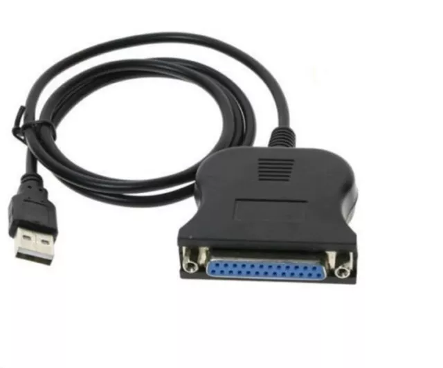 USB 2.0 Male to 25 Pin DB25 Female Parallel Port Printer Adaptor Cable