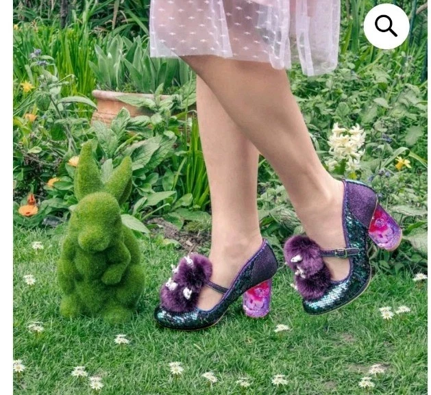 IRREGULAR CHOICE Luce Mia Fluffy Bunny Rabbit Heels Rare Shoes LtdEd ...