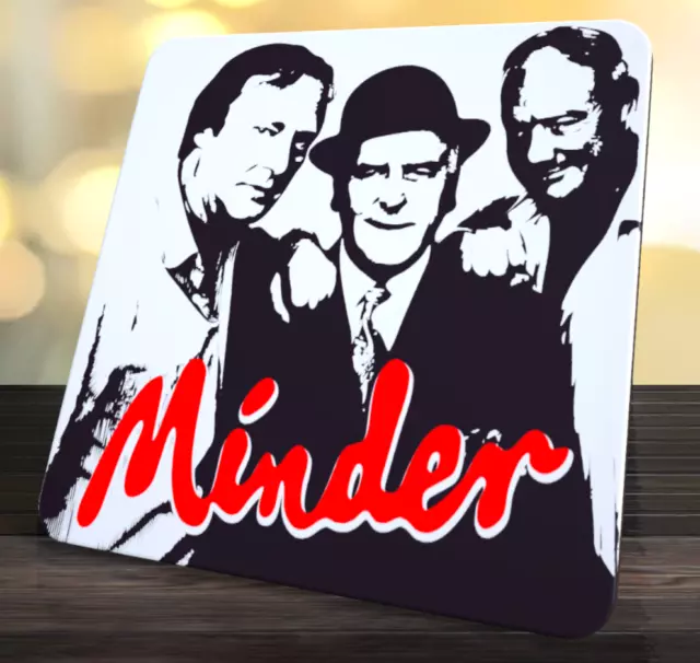 Minder, Retro TV Show Coaster, lucido, supporto in sughero