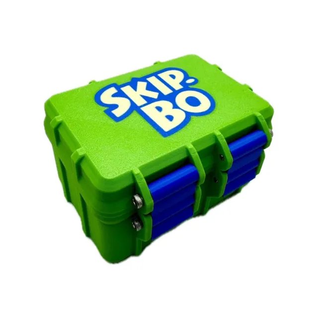 SKIP-BO Kartenbox Aufbewahrung Hardcase Transportbox UNO