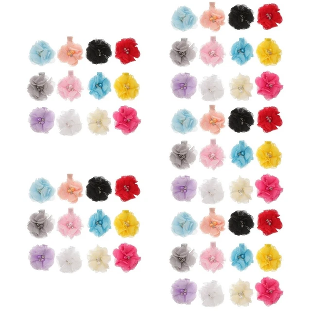 60 pièces chapeau pour chien poils pour animaux de compagnie accessoires de clip