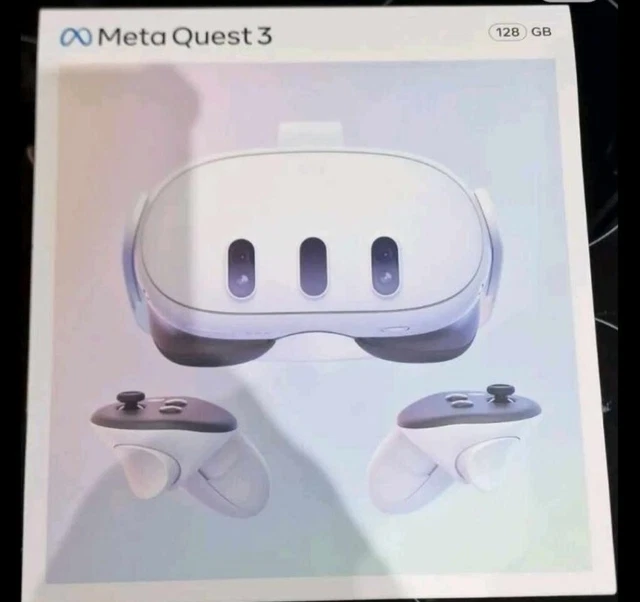 META QUEST 3 128GB VR Virtual Reality Headset With Controllers Brand ...