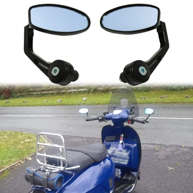 For Royal Alloy GP GT 125 200 Motorcycle 7/8" Bar End Rearview Oval Side Mirrors