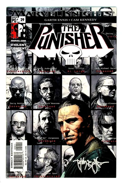 Punisher #29 Vol 4 Signed by Tim Bradstreet Marvel Comics 2001