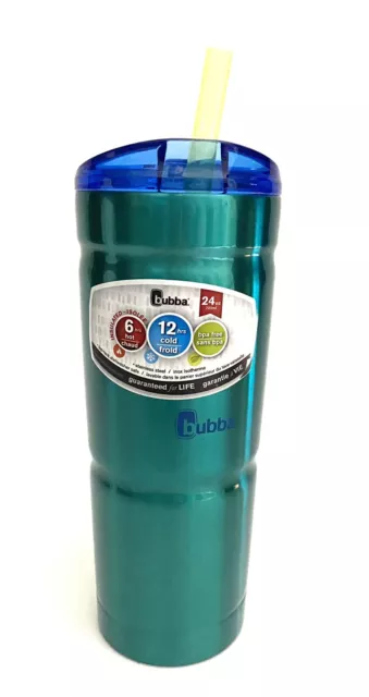 Bubba 24 Oz Vacuum Insulated Stainless Steel w/Straw Tumbler Cup BPA Free H & C