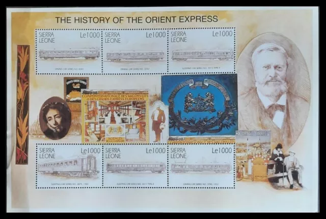 162. Sierra Leone Briefmarke S/S History Of Orient Express. MNH