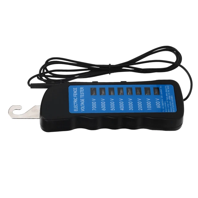 Electric Fence Tester Multi Light Voltage Detection Portable For Farm BG✿