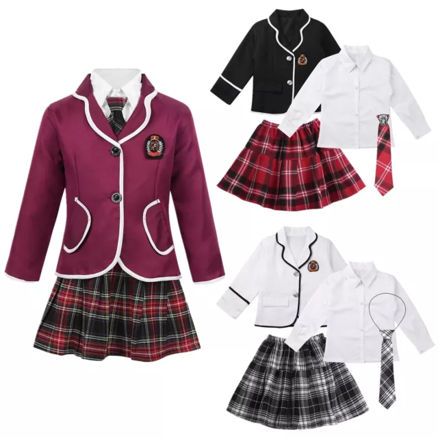 Mädchen Schuluniform Japan Anime Kostüm Kinder Chor Party Schule Cosplay Outfits